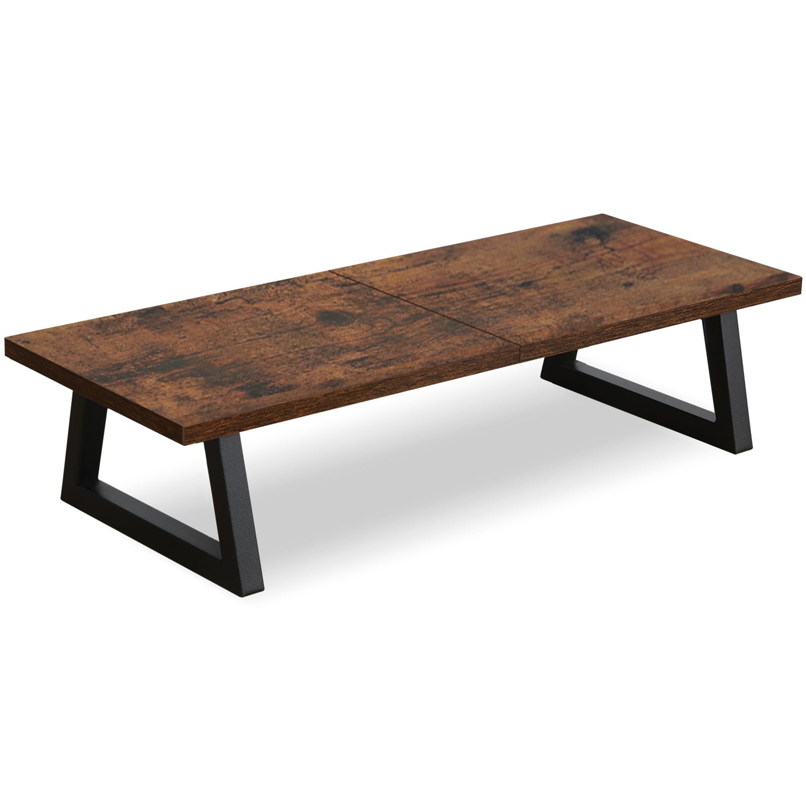 Amazon.com: TEAMIX 24 inch Monitor Stand Riser, Rustic Brown Wood